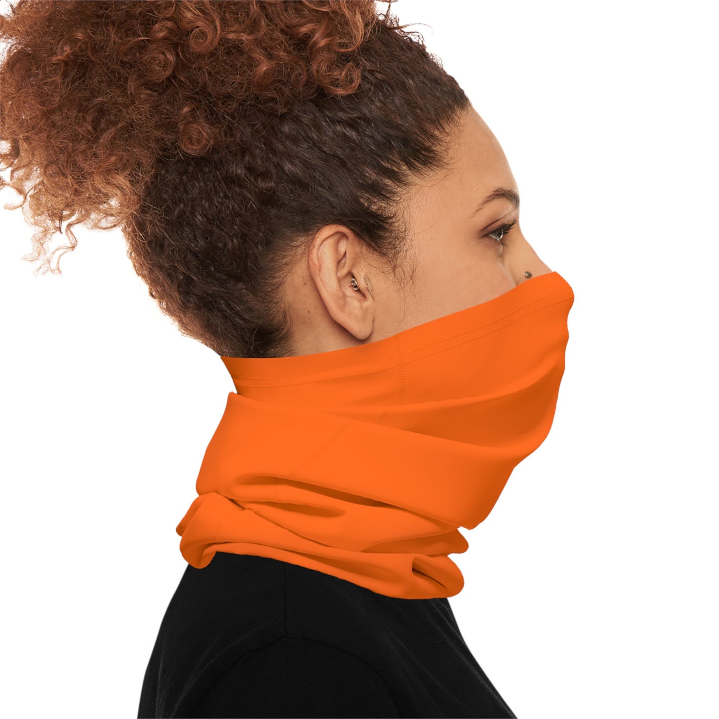 Bright Orange Solo Color Midweight Neck Gaiter