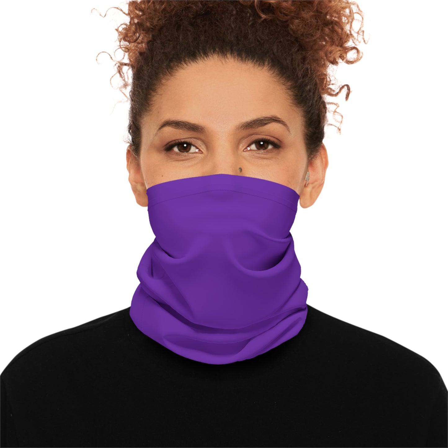 Purple Solo Color Lightweight Neck Gaiter