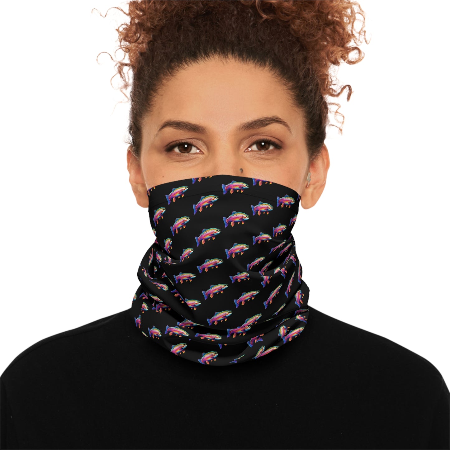 Neon Trout Pattern Lightweight Neck Gaiter