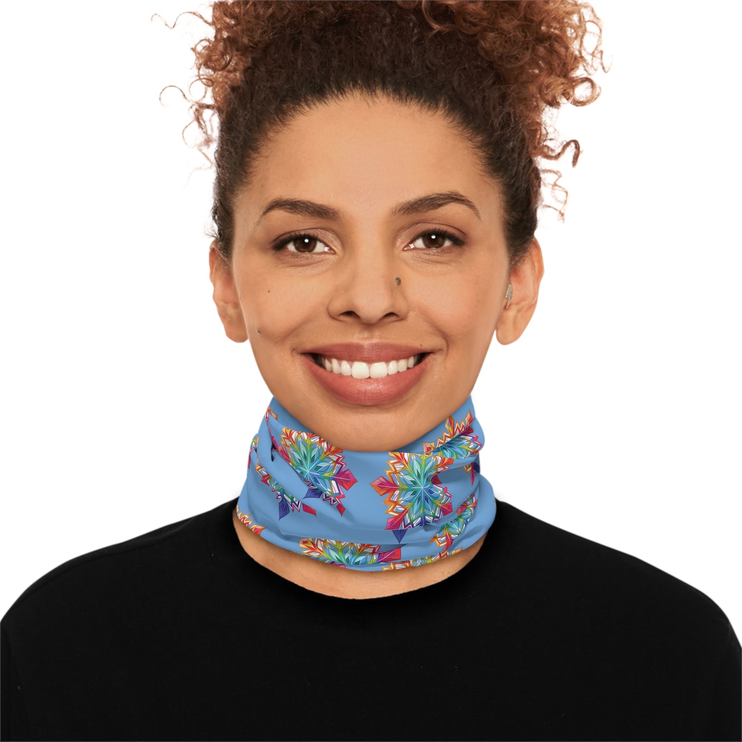 Rainbow SnowFlake Lightweight Neck Gaiter