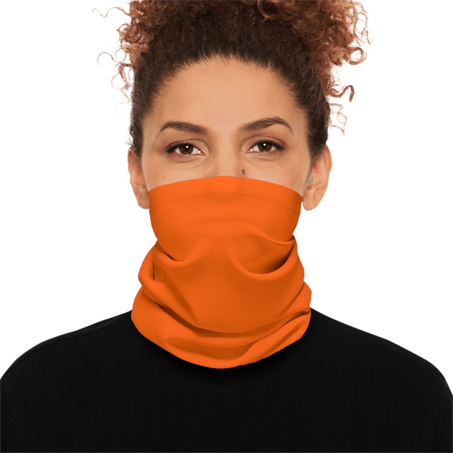 Bright Orange Solo Color Midweight Neck Gaiter