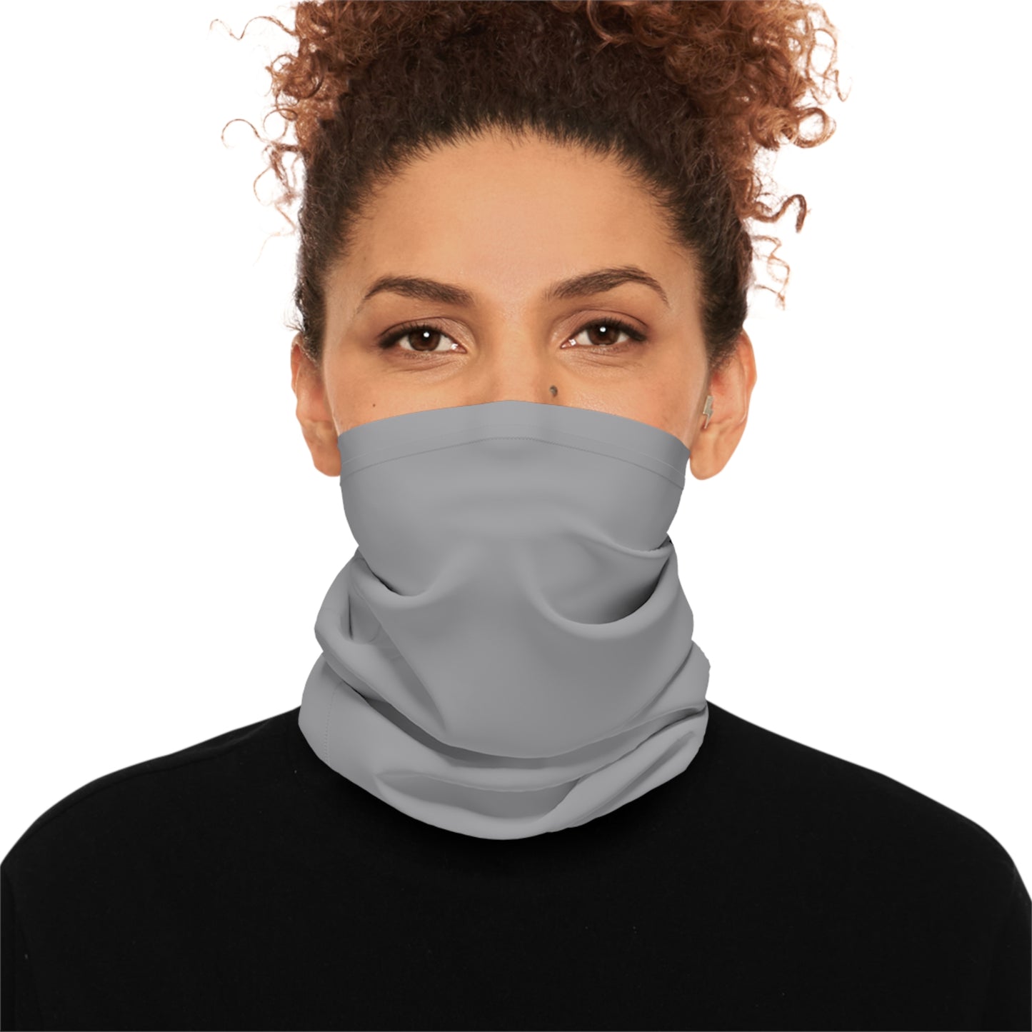 Grey Solo Color Lightweight Neck Gaiter