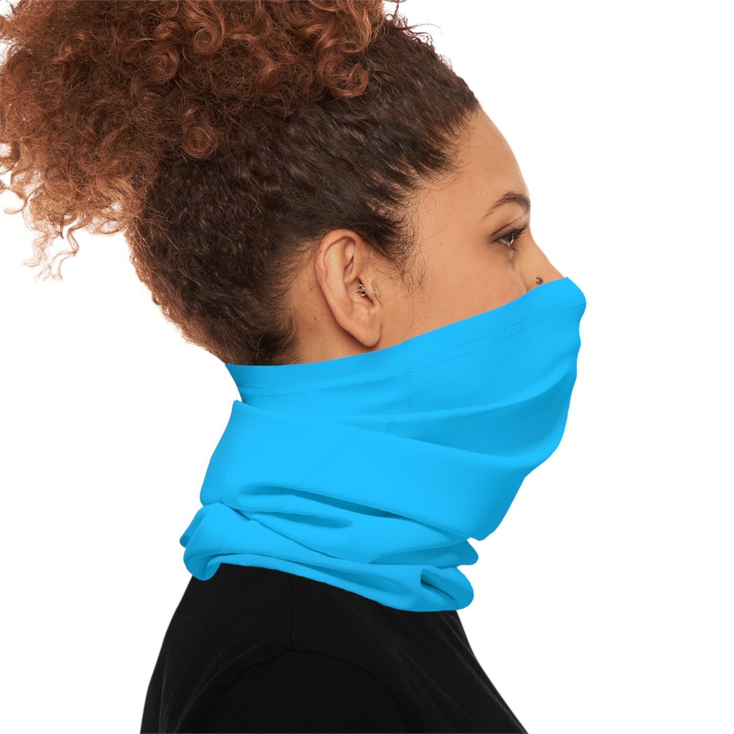 Blue Solo Color Lightweight Neck Gaiter