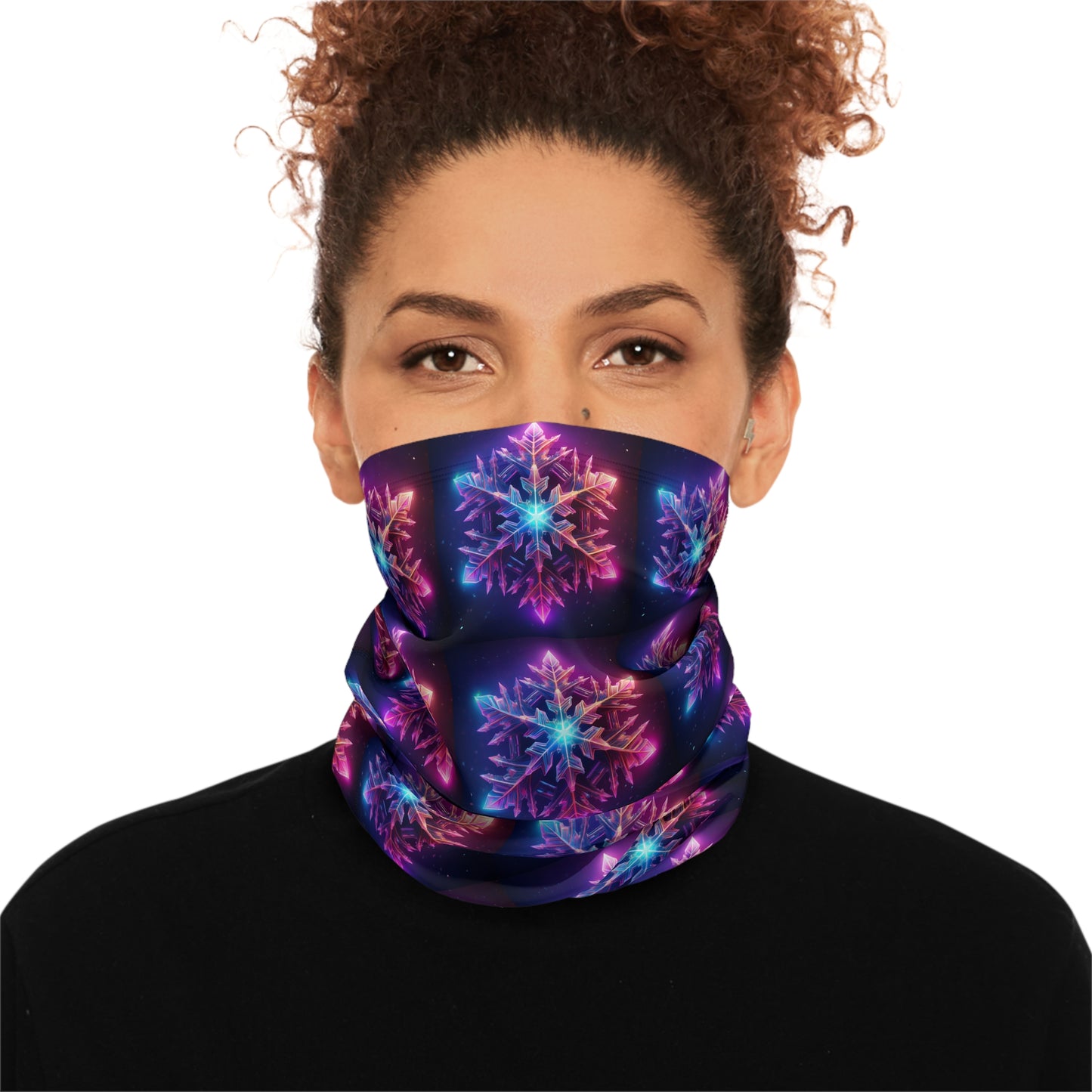 Firework Snowflake Heavyweight Neck Gaiter