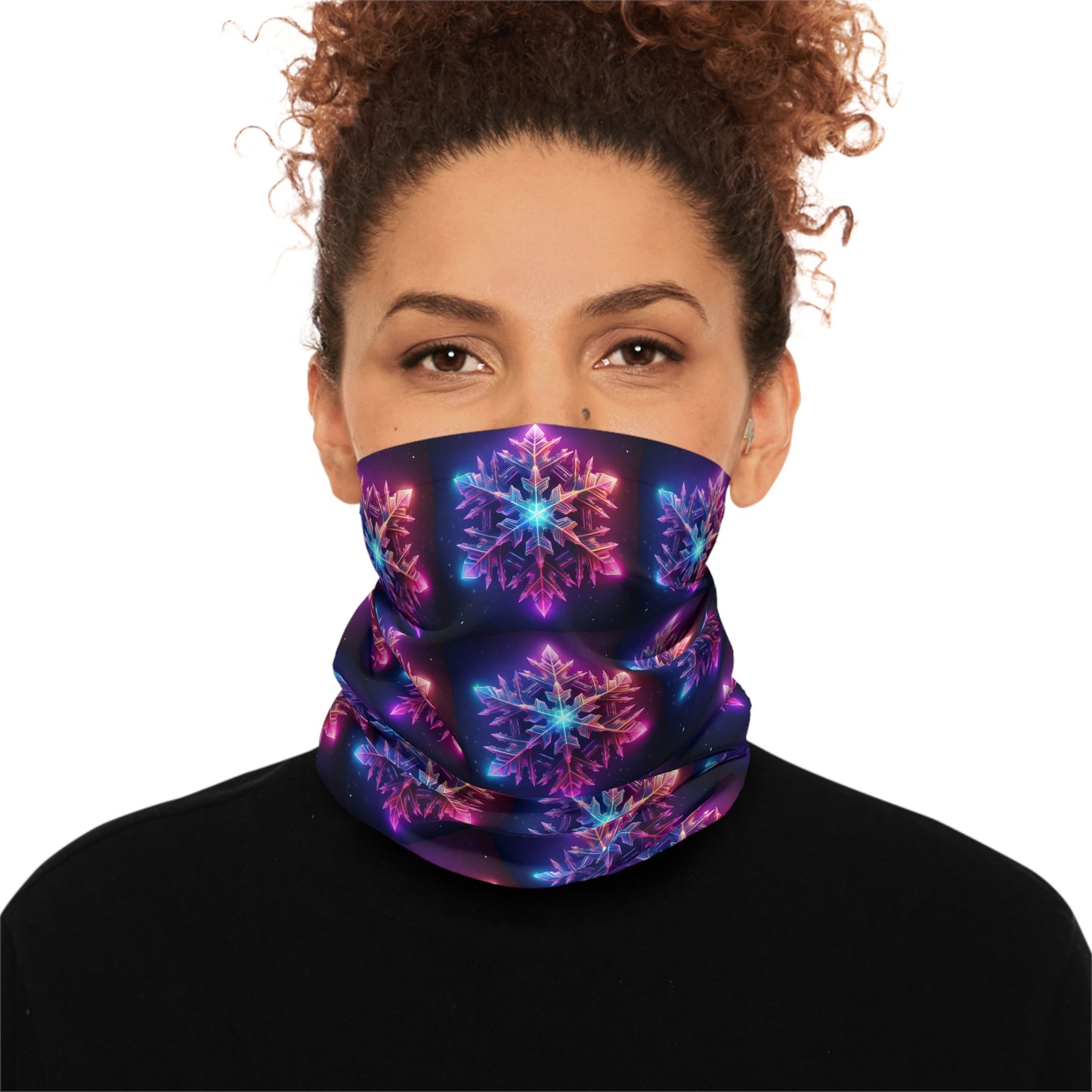 Firework Snowflake Midweight Neck Gaiter