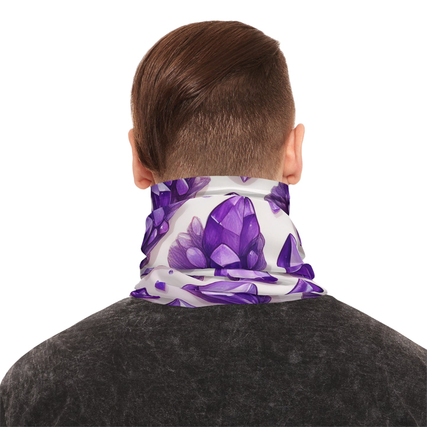 Purple Crystals Lightweight Neck Gaiter