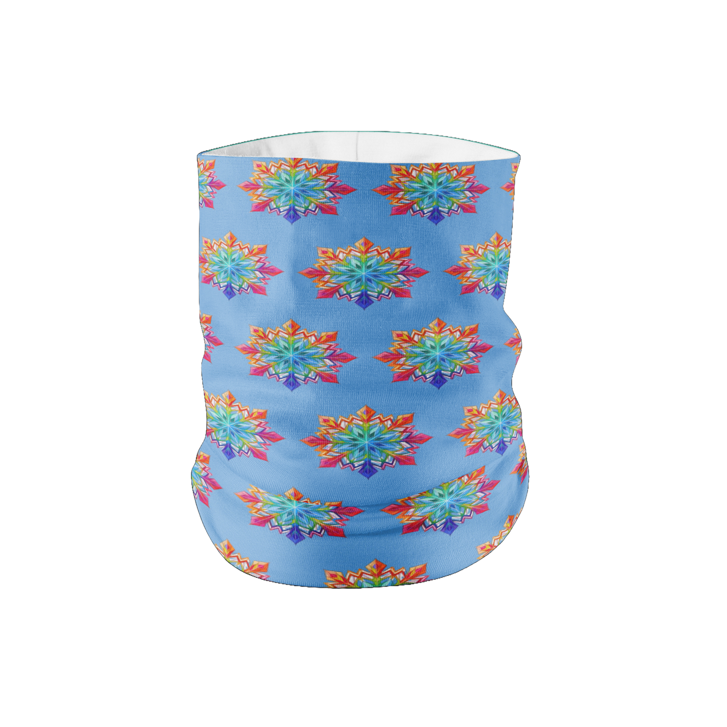 Rainbow SnowFlake Lightweight Neck Gaiter