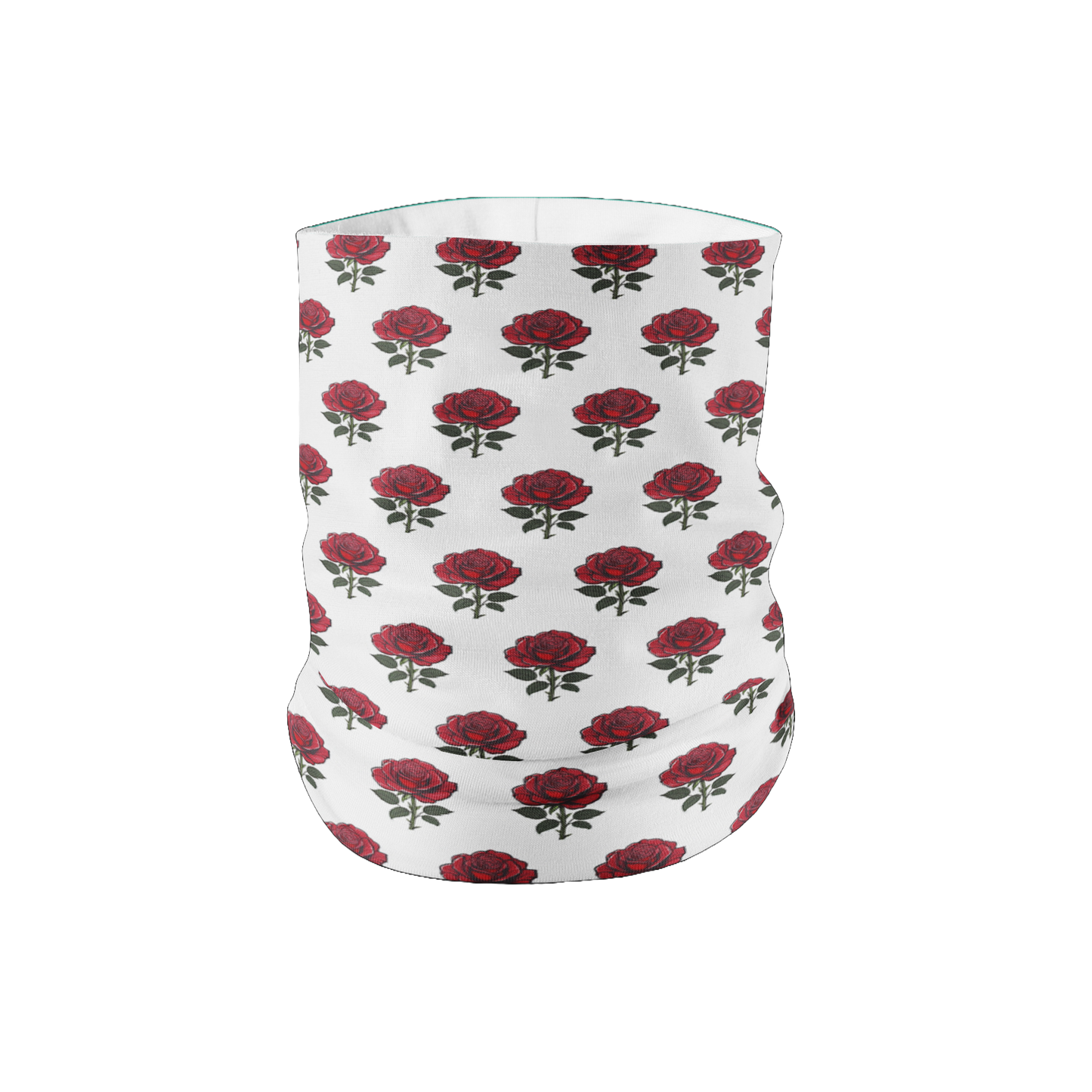 Red Rose Pattern Lightweight Neck Gaiter