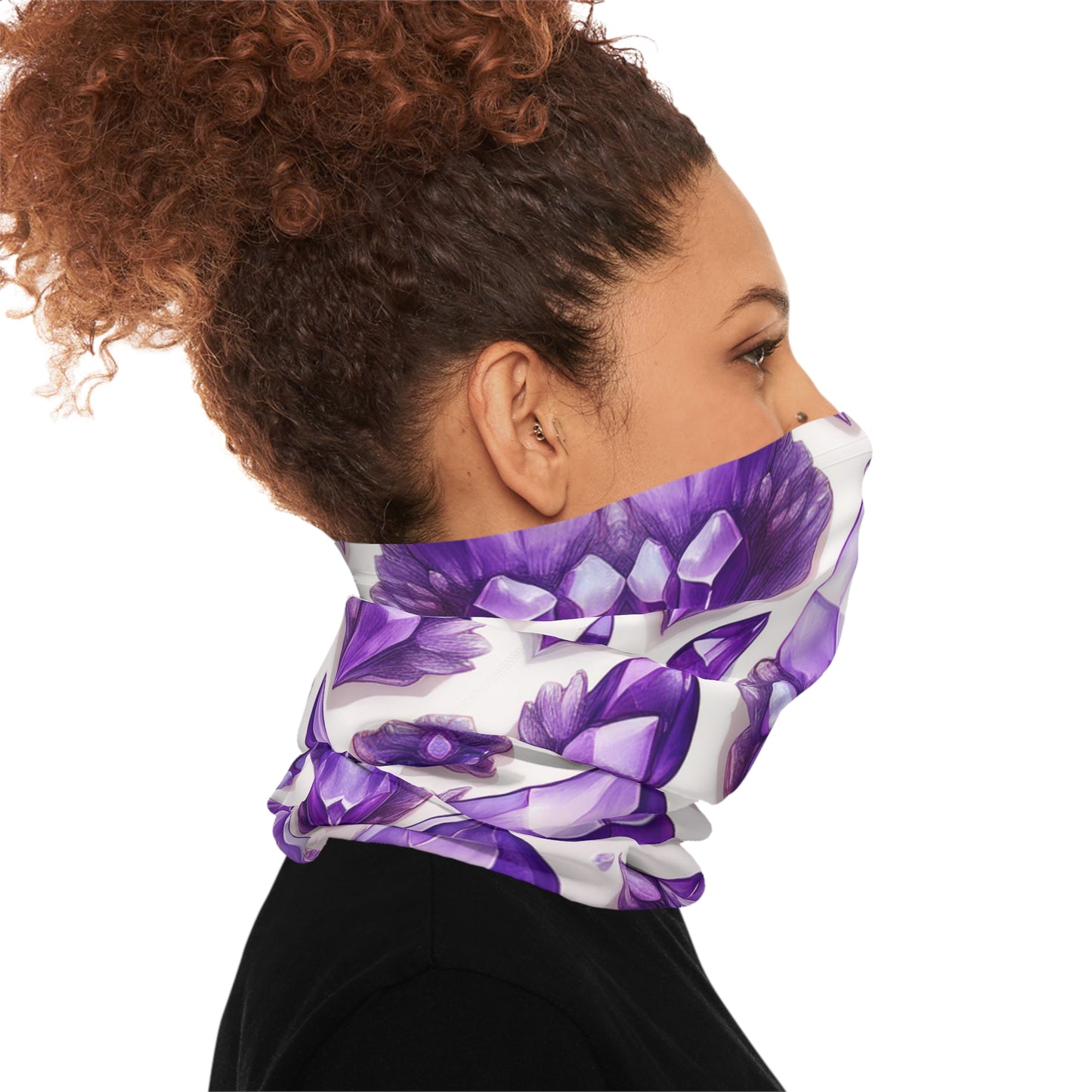 Purple Crystals Lightweight Neck Gaiter