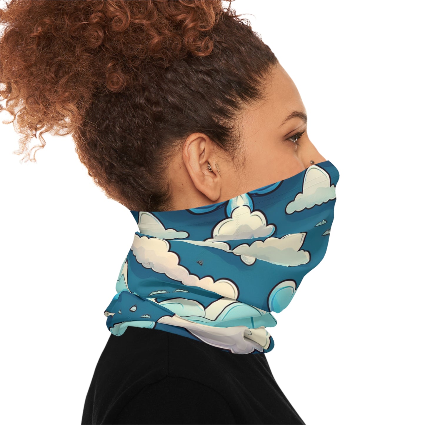 Cartoon Clouds Lightweight Neck Gaiter