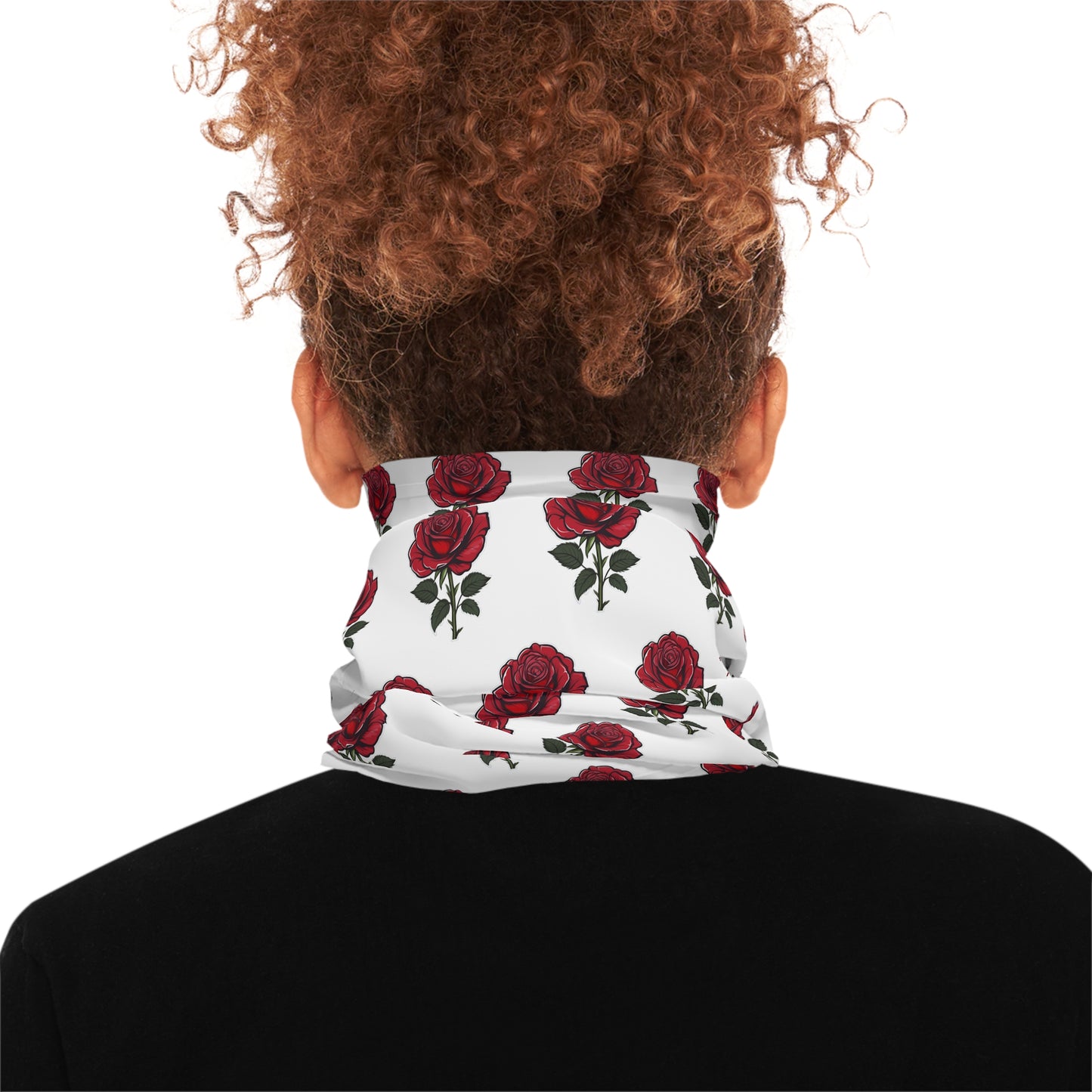 Red Rose Pattern Lightweight Neck Gaiter