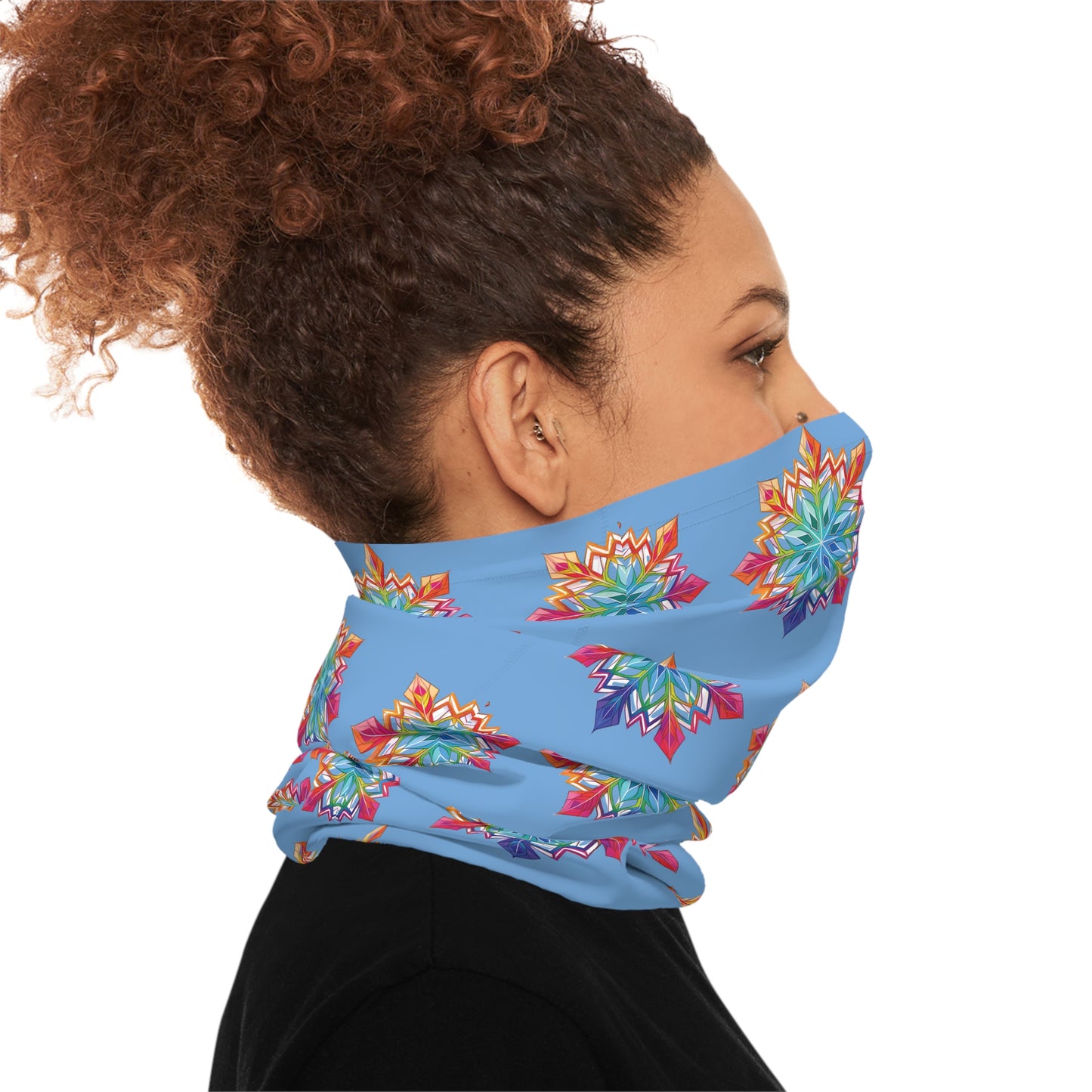 Rainbow SnowFlake Lightweight Neck Gaiter