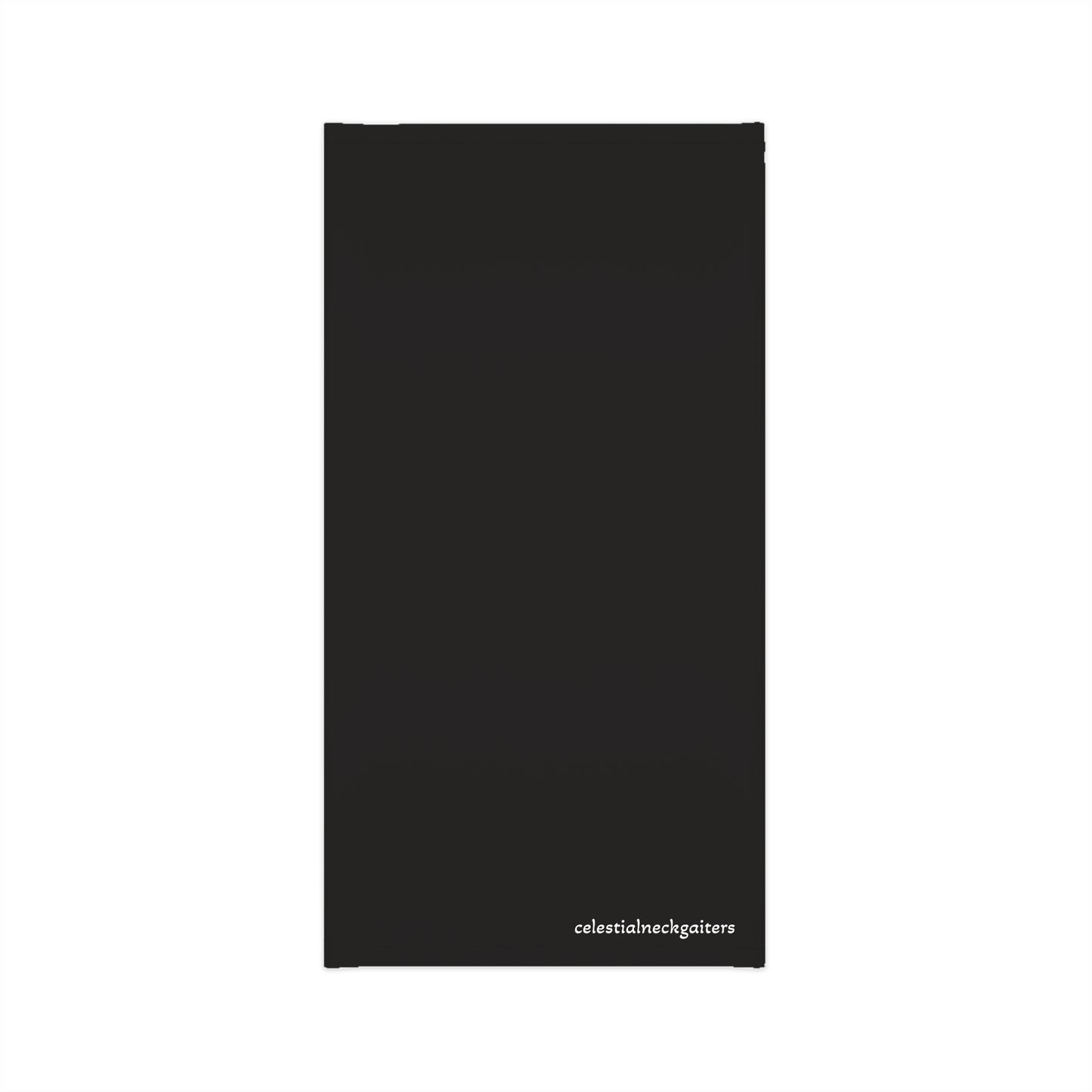 Black Solo Color Midweight Neck Gaiter