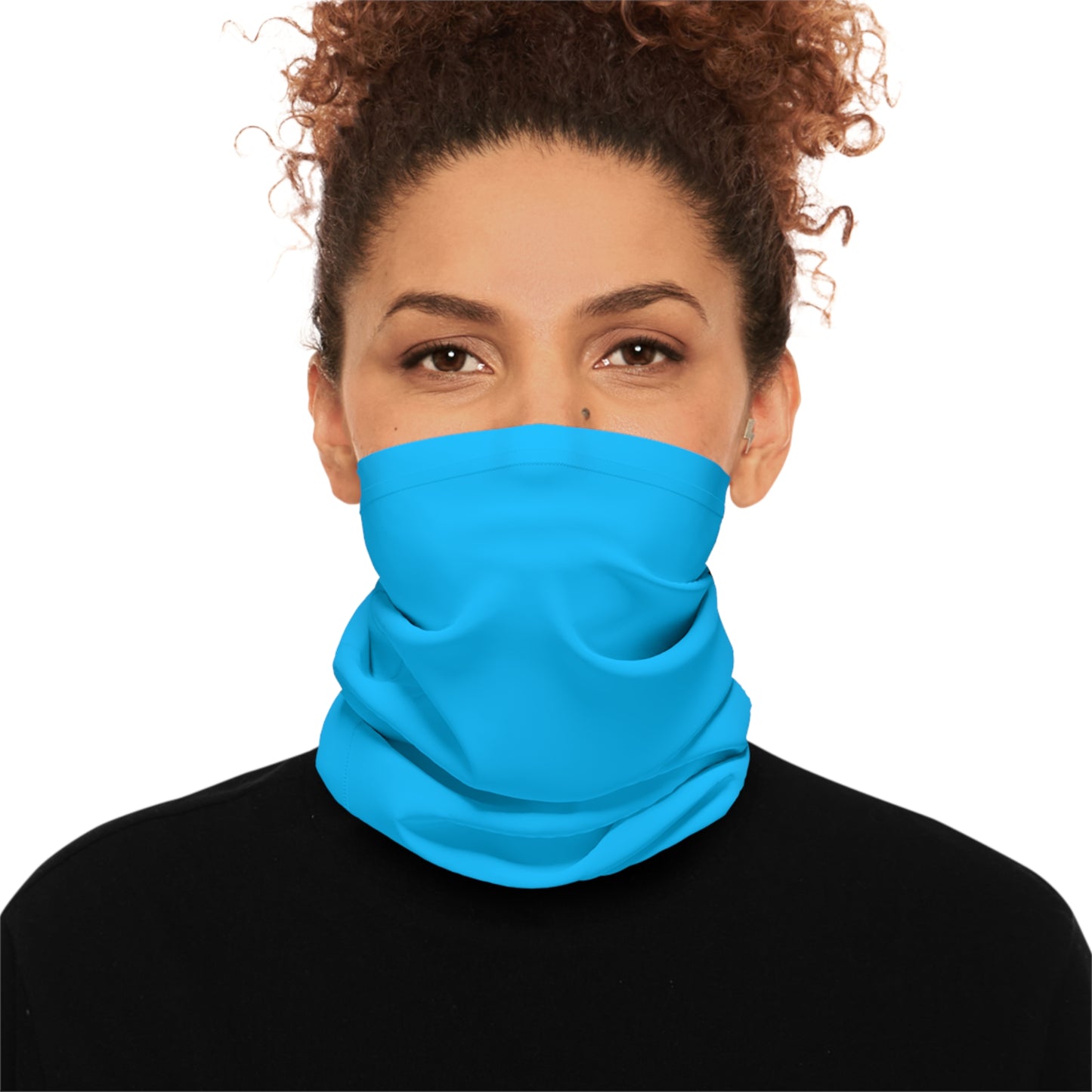 Blue Solo Color Lightweight Neck Gaiter